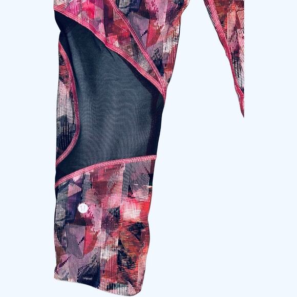 Lululemon On Pace Crop *21" Sun Dazed Multi Pink Size 8 EUC - Picture 6 of 11